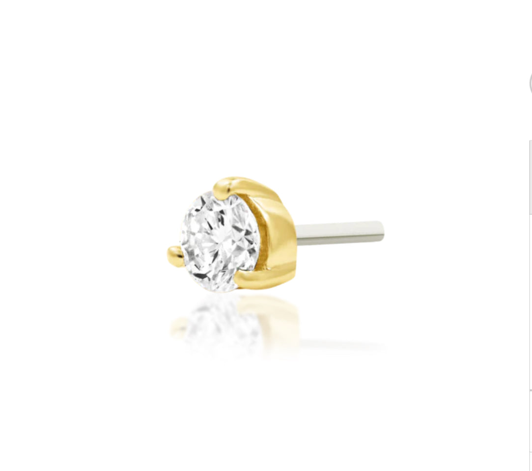 Diamond prong half deposit for Lucy
