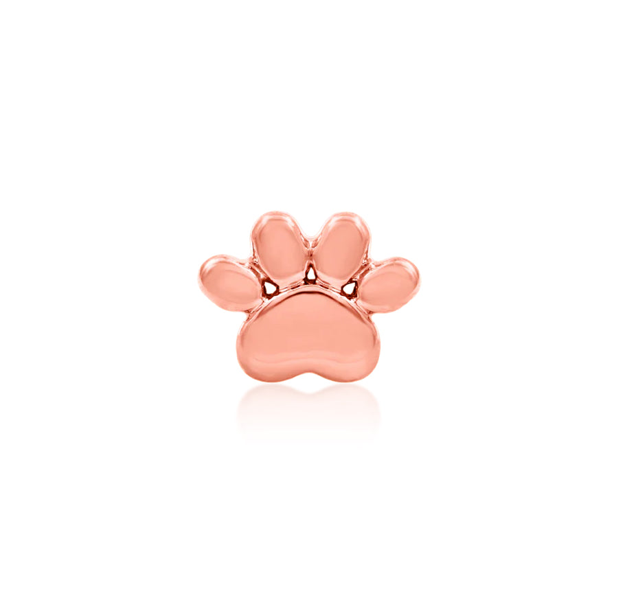 Gold dog paw