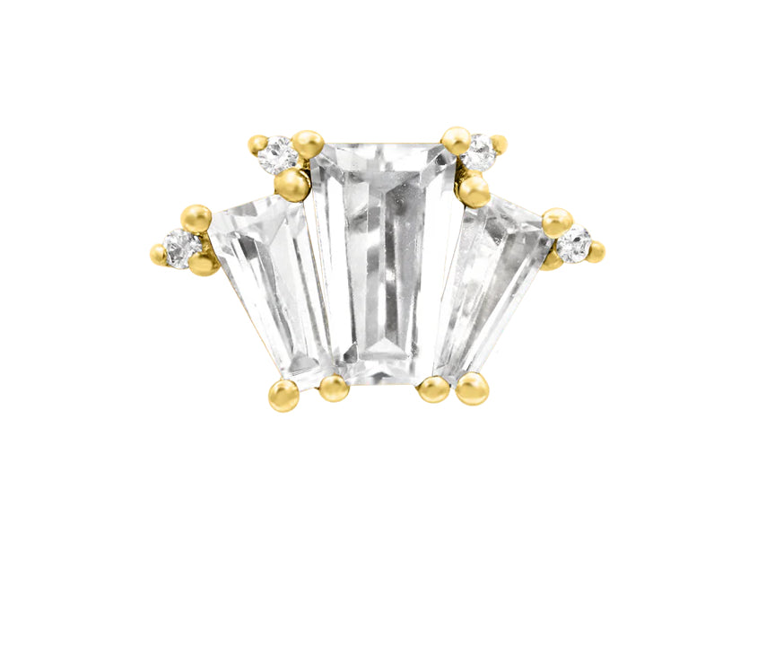 3 baguette stone cluster (Brook)