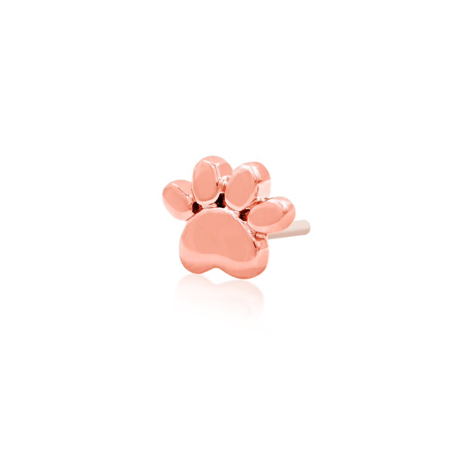 Gold dog paw