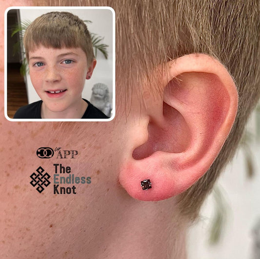 Ti princess cut prong CZ