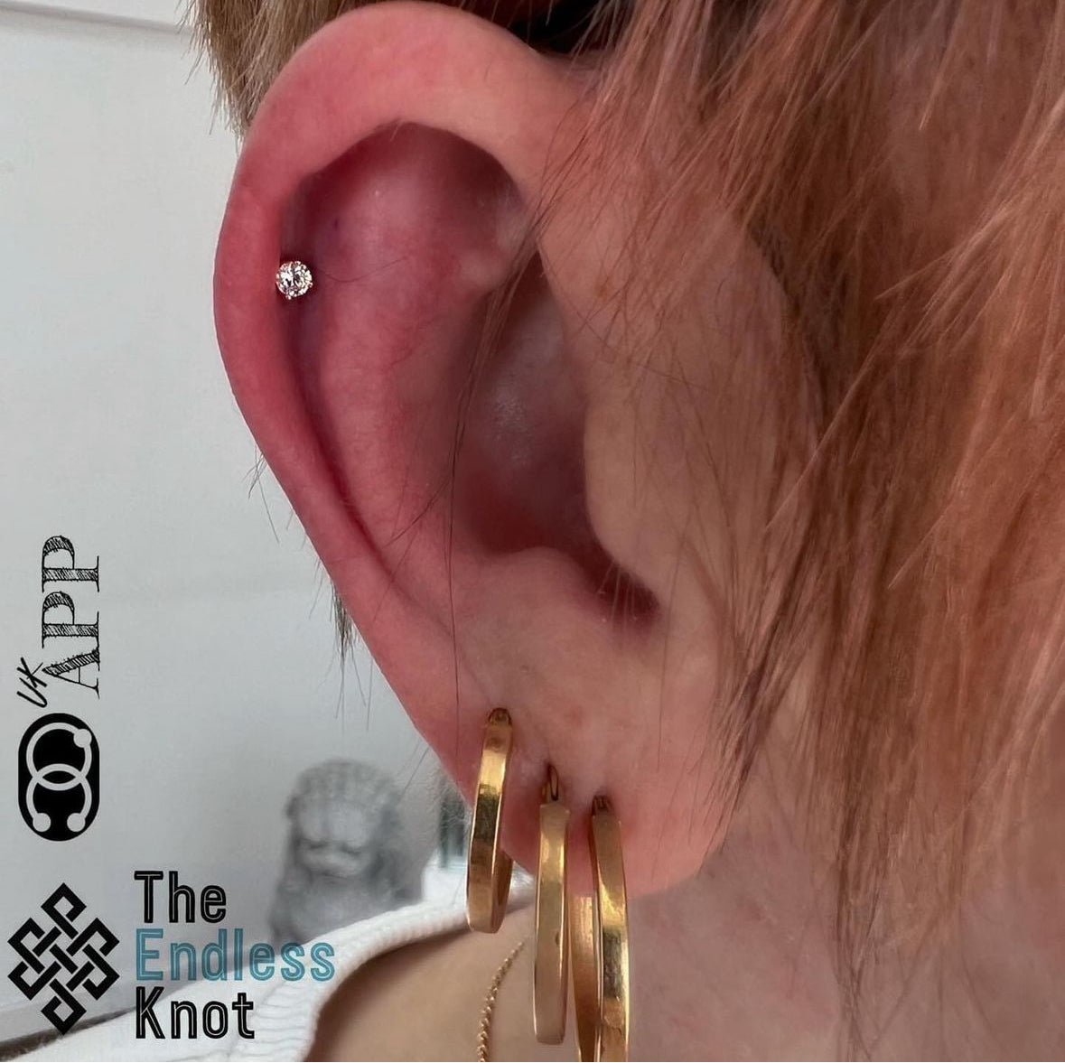 Gold Prong CZ