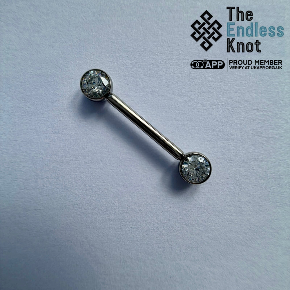 CZ Nipple barbell