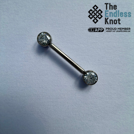 CZ Nipple barbell