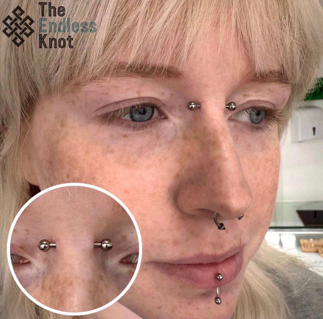 Bridge piercing