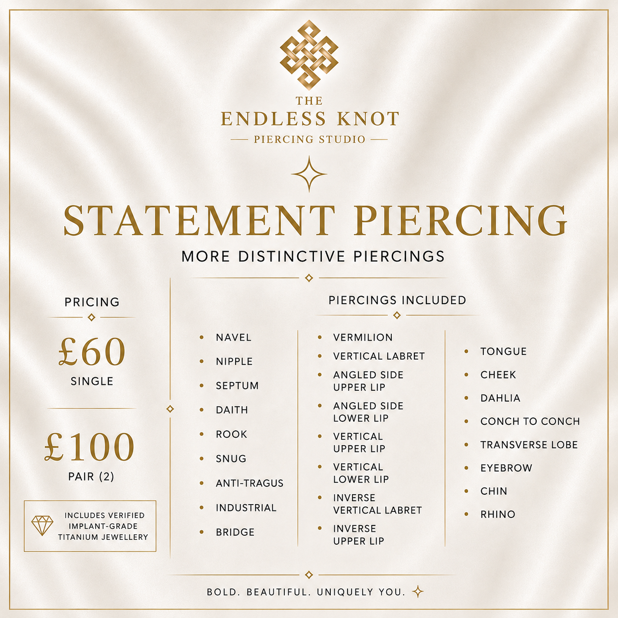 Statement Piercing Appointment
