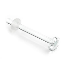 Glas labret (behoudstuk)