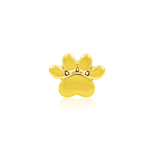 Gold dog paw