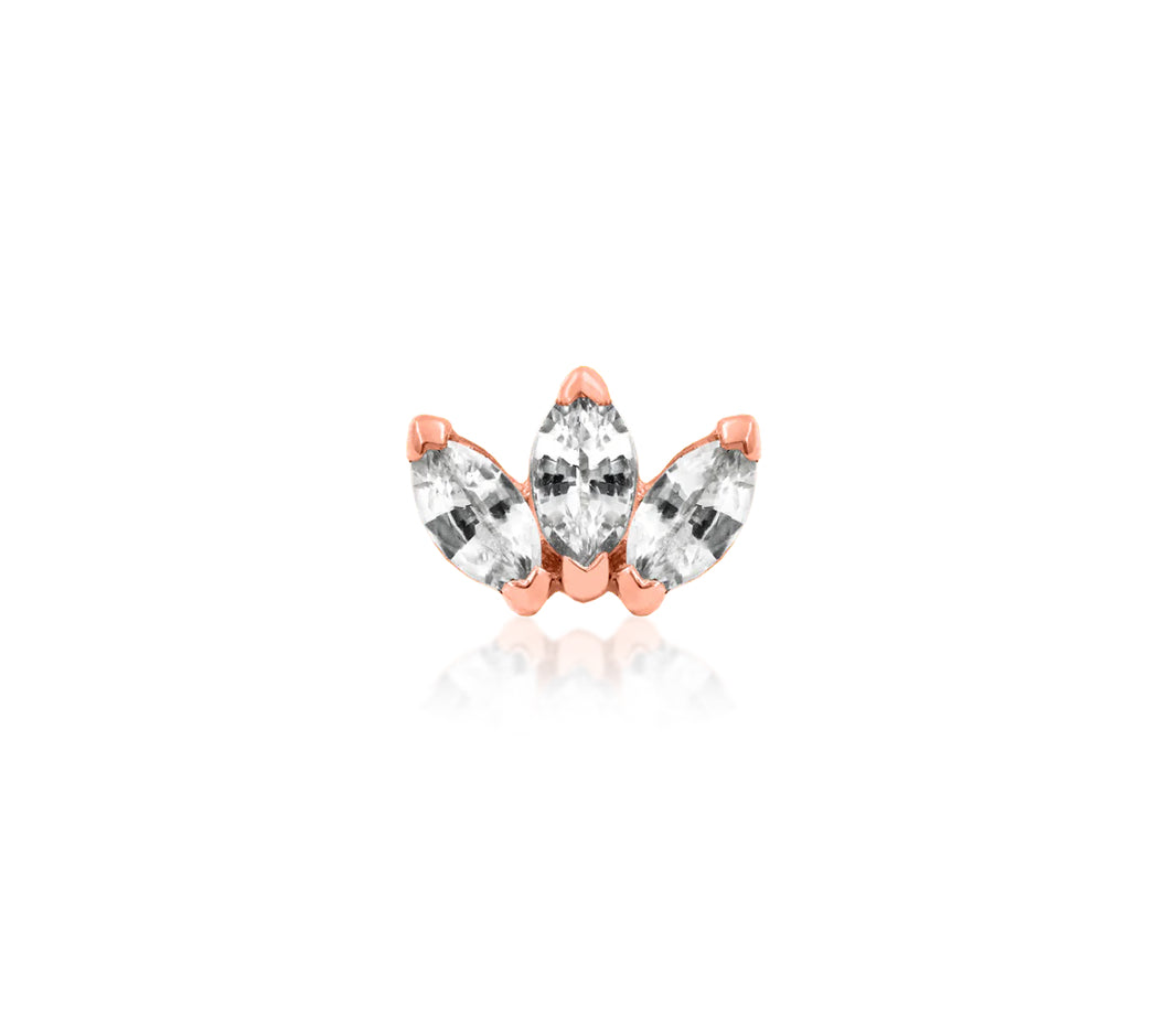 Triple marquise CZ