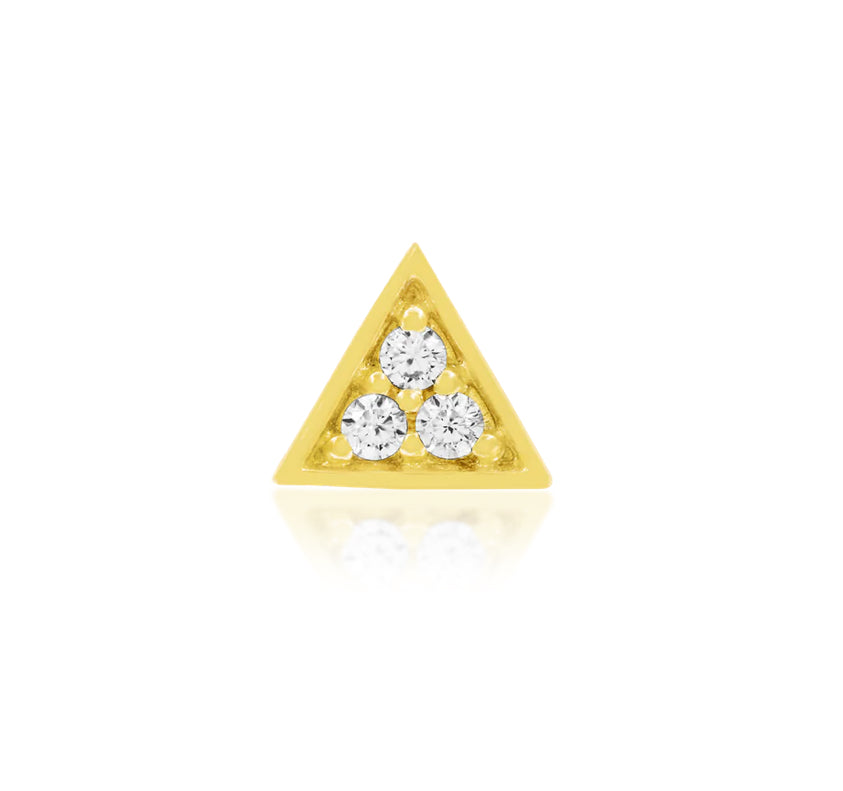 Triangle with 3 CZ stones