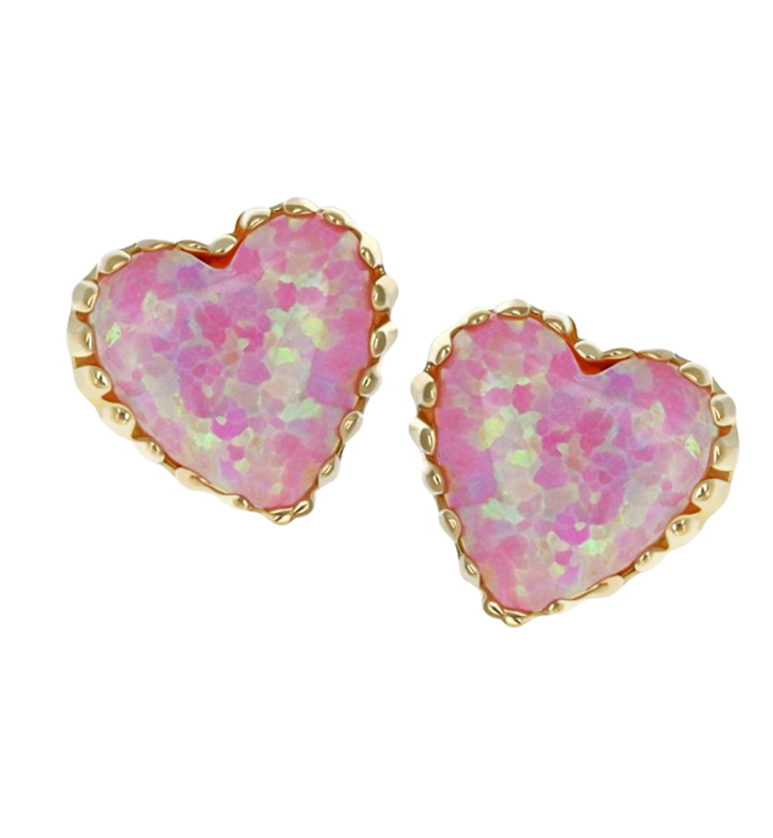 Faux Opal heart