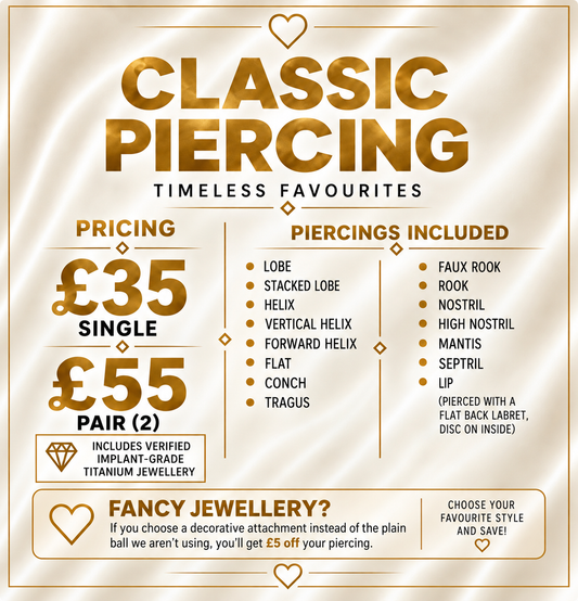 Classic Piercing Appointment