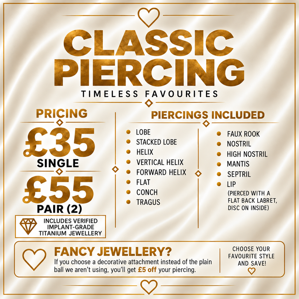 Classic Piercing Appointment
